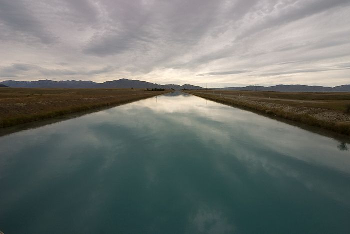 The canal. Water is used for power generation. It's off the main road and gently downhill, but I turned off the first time it got to a road because it's not very exciting.
